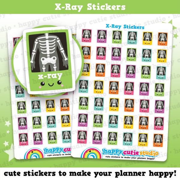 42 Cute X-Ray/XRay/Medical/Scan/Broken Planner Stickers