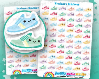 72 Cute Trainers/Sneakers/Pumps/Gym/Exercise/Work Out Planner Stickers