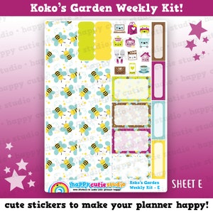 Koko's Garden/Gardening Weekly Kit, Planner Stickers image 6