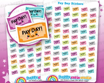 72 Cute Pay Day Planner Stickers