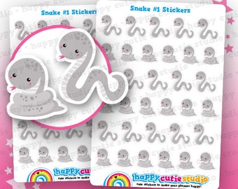 33 Cute Snake/Pet Planner Stickers