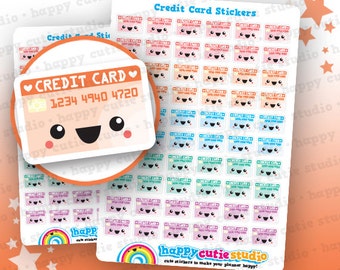 60 Cute Credit Card Planner Stickers