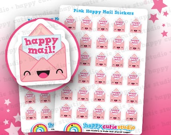 30 Cute Happy Mail Planner Stickers