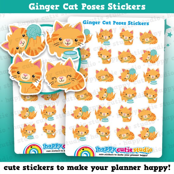 Kitty Cat Planner Stickers and optional Planner Die Cut