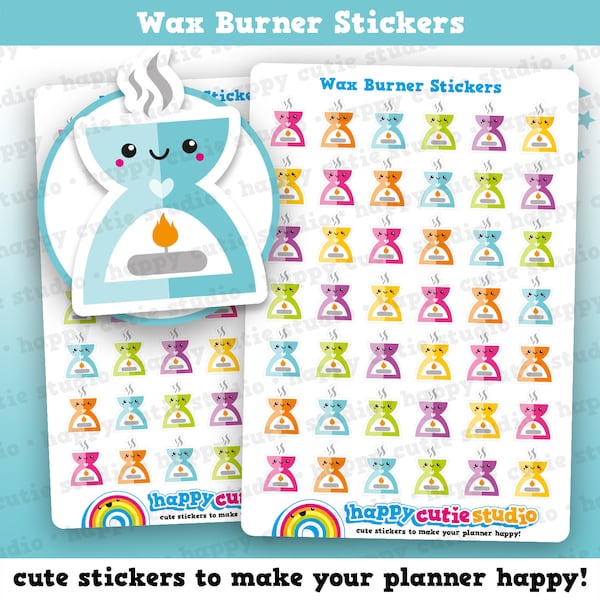 42 Cute Wax Burner/Relax/Oil Burner Stickers