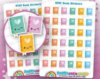 36 Cute Book/Reading Planner Stickers