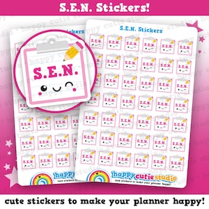 42 Cute SEN/Special Educational Needs/College/School Planner Stickers