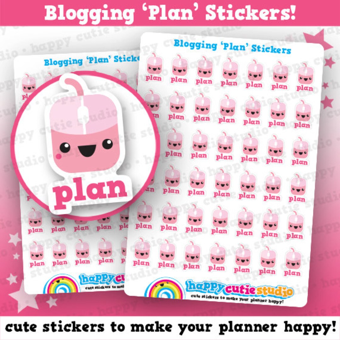 42 Cute Blogger / Blogging / Plan Planner Stickers - Etsy