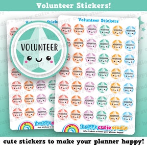 42 Cute Volunteer Planner Stickers