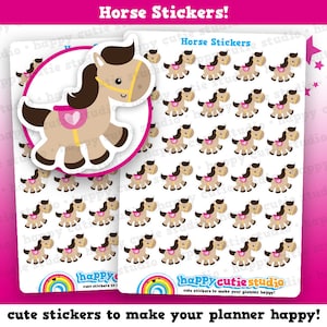30 Cute Horse/riding/pony/pet Planner Stickers - Etsy
