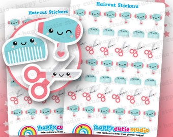 42 Cute Haircut/Appointment/Salon/Blowdry/Reminder Planner Stickers