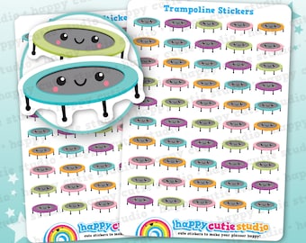 50 Cute Trampoline/Sport/Health Planner Stickers