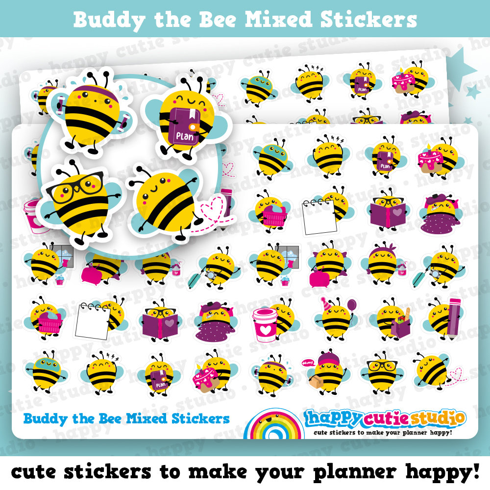 Summer Days Sticker Sheet, Bullet Journal Stickers 