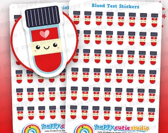 48 Cute Blood Test/Blood Work Planner Stickers