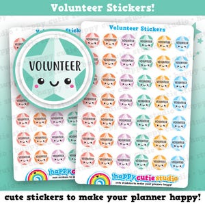 42 Cute Volunteer Planner Stickers