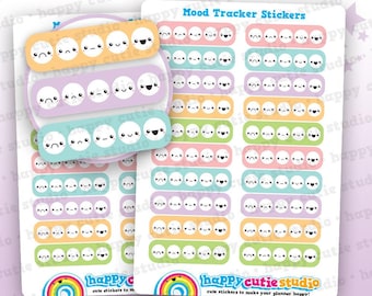 20 Cute Mood Tracker Planner Stickers