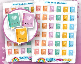 36 Cute Book/Reading Planner Stickers