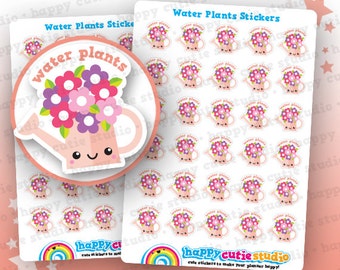 30 Cute Water Plants/Flowers/Garden Planner Stickers