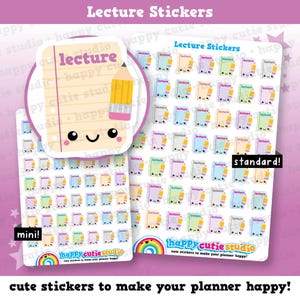49 かわいい講義/大学/学校プランナー ステッカー