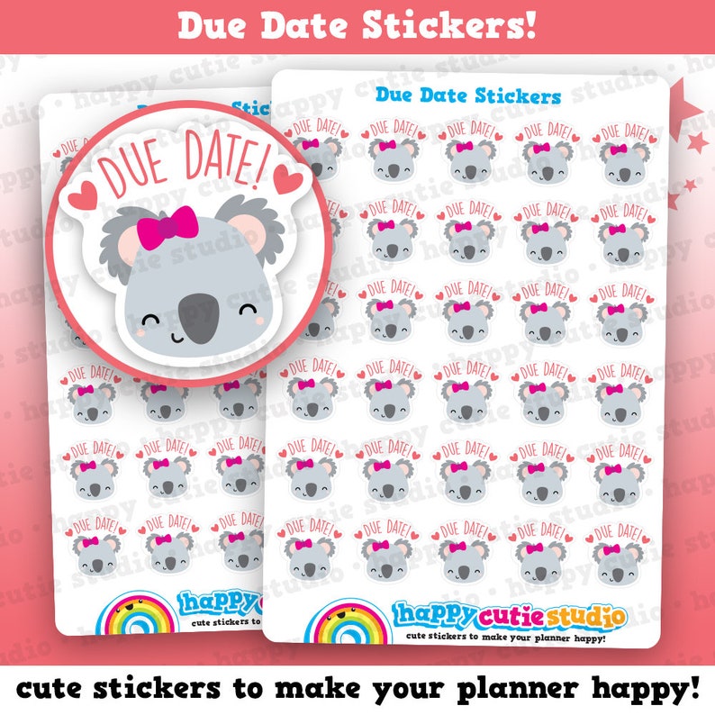 Due Date Stickers