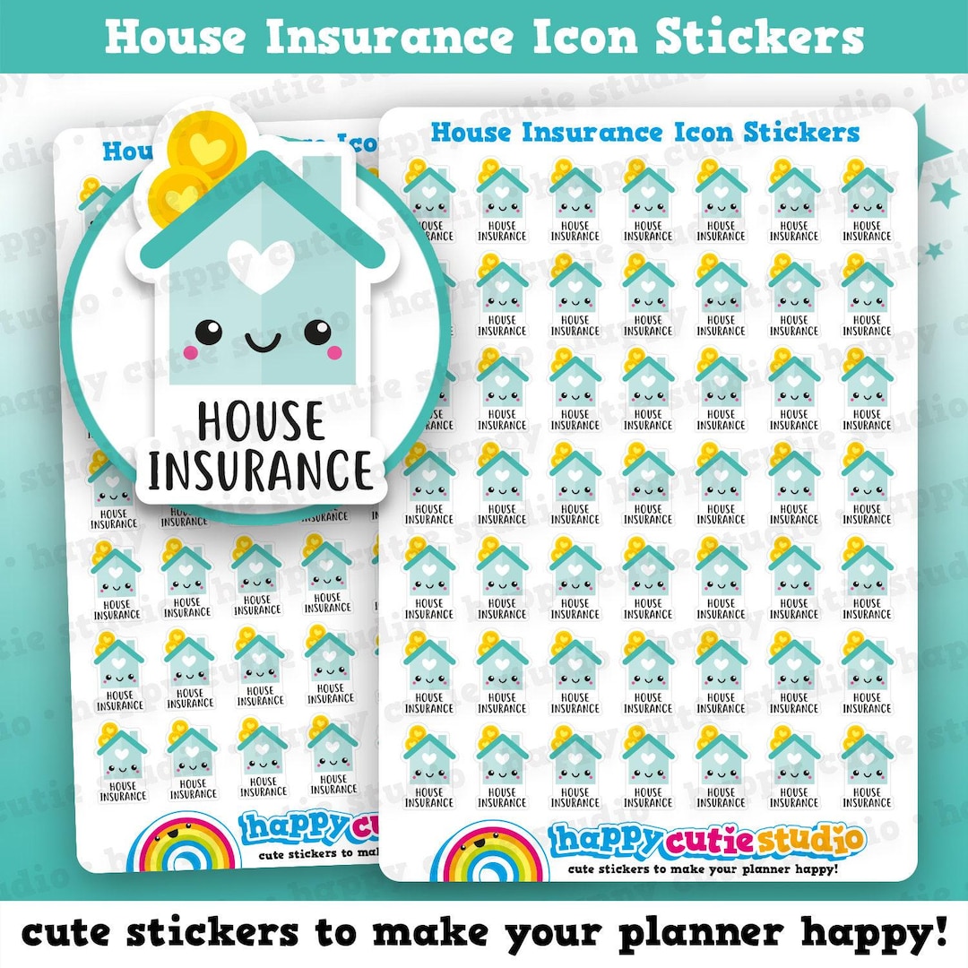 49 Cute House Insurance Bill Icons/pay Bill/ Bills Reminder Planner ...