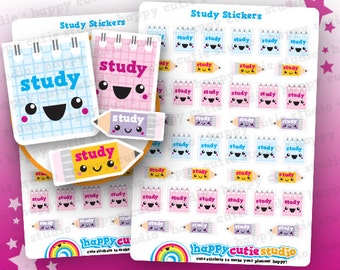 40 Cute Study/College/University/School Planner Stickers