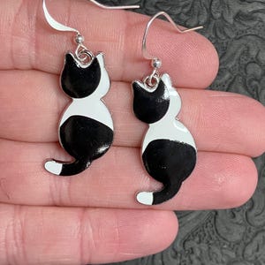 Tuxedo Cat Earrings
