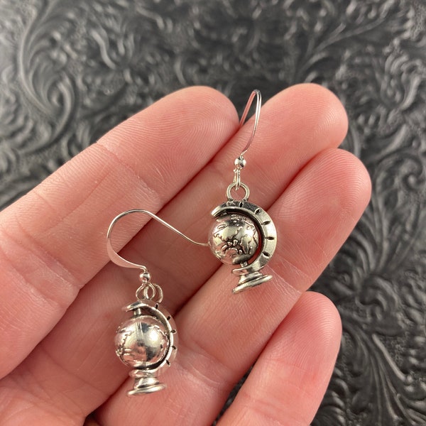 Globe Earrings Etsy