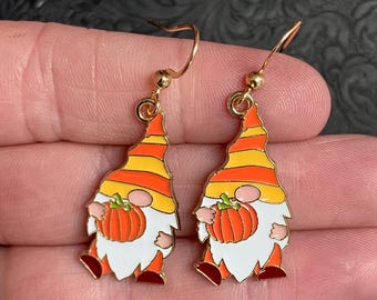 Autumn or Halloween Gnome Earrings