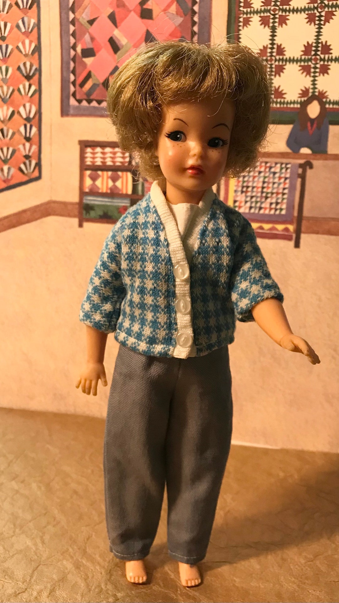 Vintage Ideal 1960s Pepper Doll Tammy Sister in Cats Meow Outfit Etsy