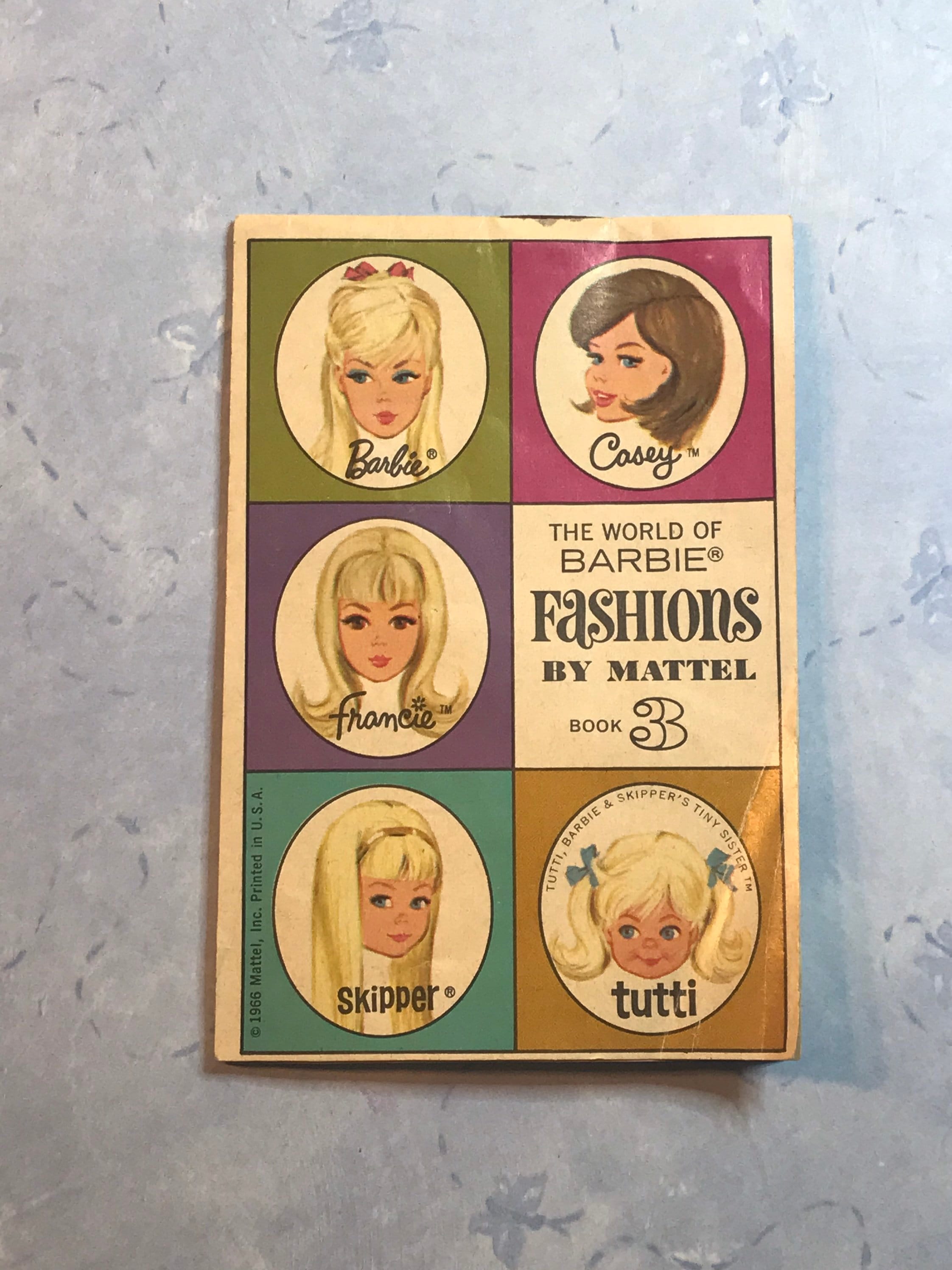 Vintage 1966 World of Barbie Fashions by Mattel Book