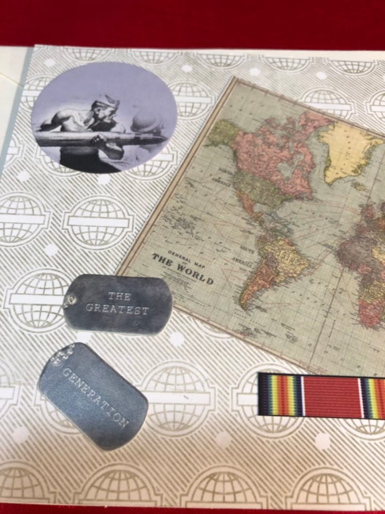 Military thinking of you Military appreciation military family ww2 vetera World War Two Greeting card thank you card,veterans day