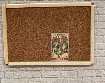 Dollhouse miniature cork board for dollhouse office dorm dollhouse decor cork board miniature 1:12 scale Peel and stick cork board