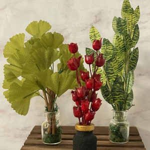 1:12 scale miniature plant for dollhouse dollhouse miniature decoration plant greenery living room plants for dollhouse mini plant