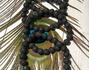 Lava Stone Diffuser Bracelet, Essential Oil Boho Jewelry