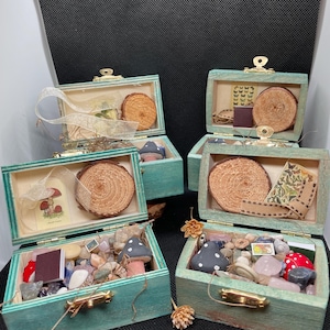 crow confetti Box goblincore box cottagecore gift treasure chest naturecore fairy loot box image 1
