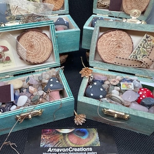 crow confetti Box goblincore box cottagecore gift treasure chest naturecore fairy loot box image 4