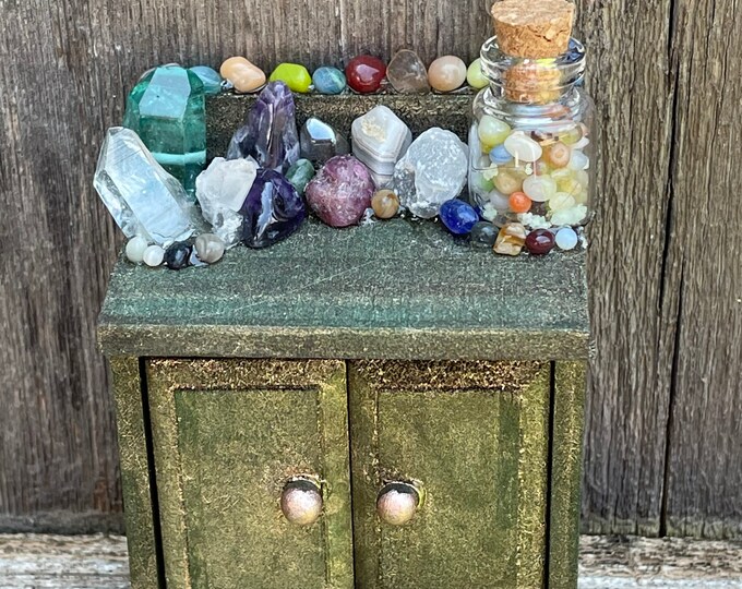 The Rock Collectors Dollhouse Miniature, Dollhouse Furniture