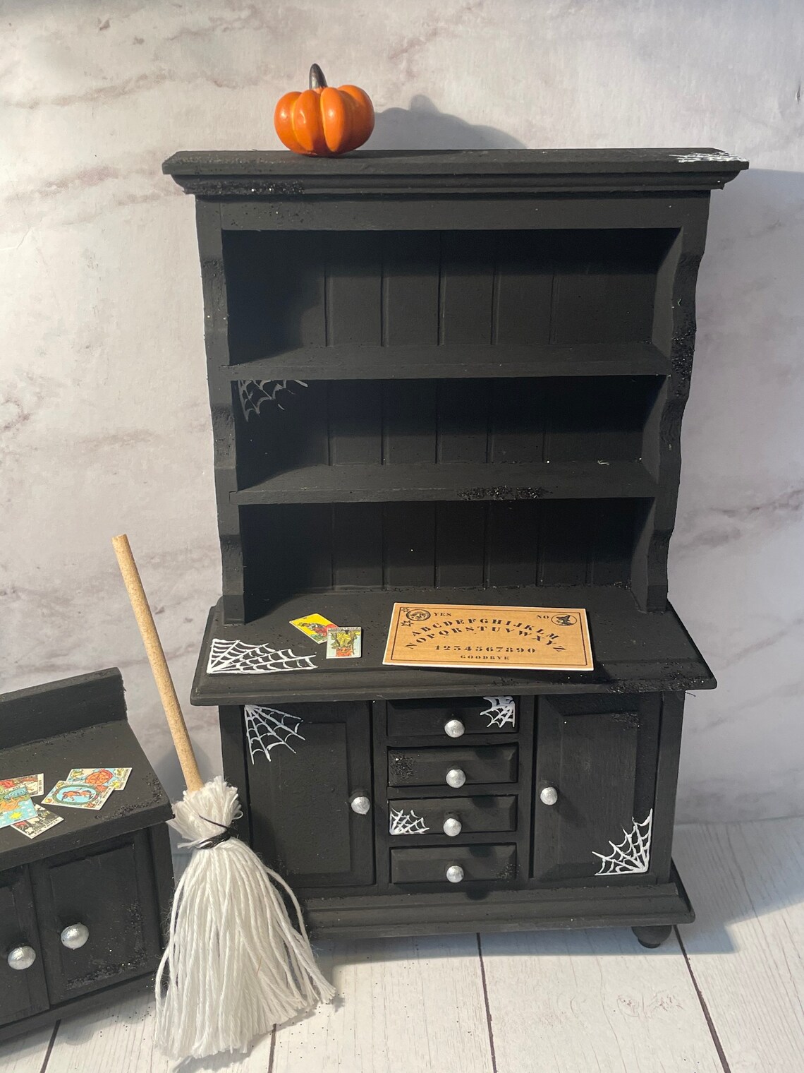 Miniature cobweb witch shelf witch miniature fairy Etsy