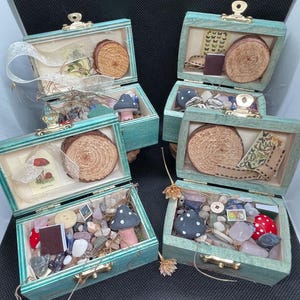 crow confetti Box goblincore box cottagecore gift treasure chest naturecore fairy loot box image 2