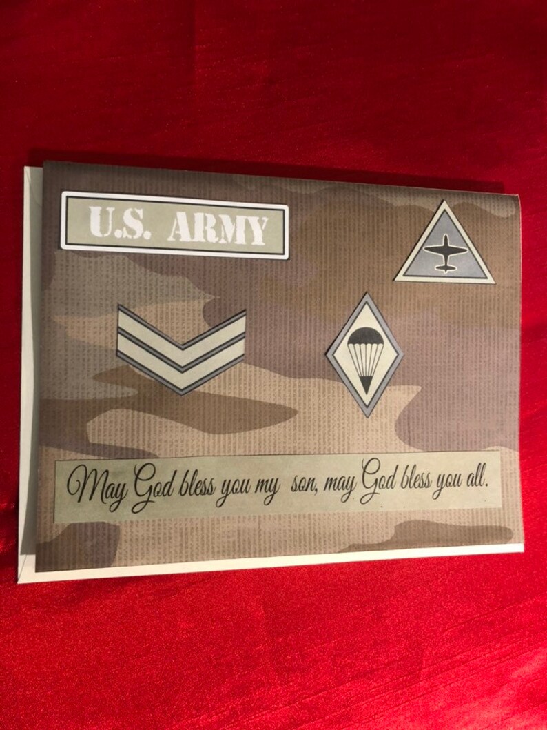 Military Armed forcesMilitary appreciation greeting card | Etsy