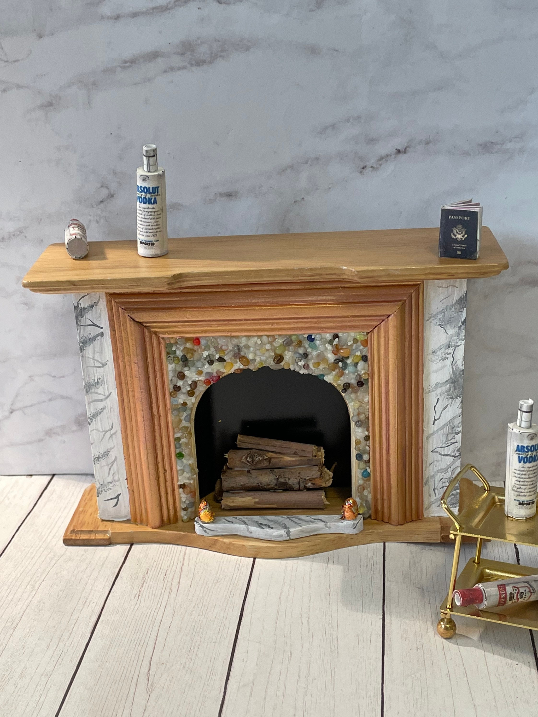 Mini Fireplace Decor - Etsy