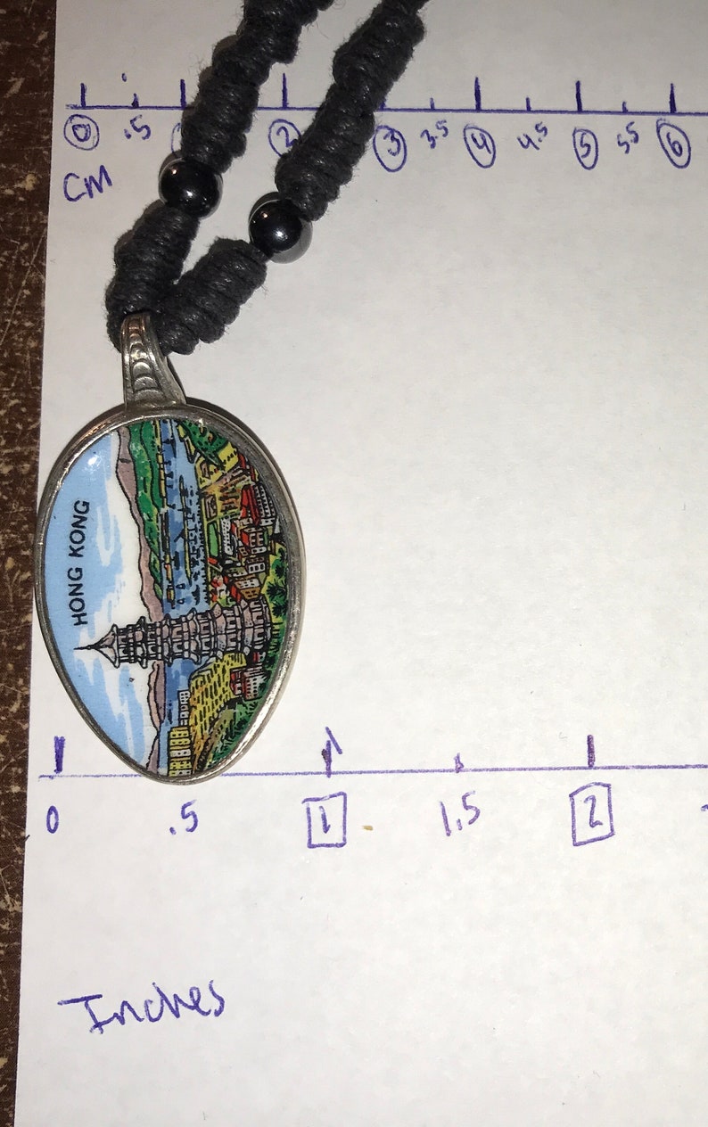 Adjustable necklace Silver Hong Kong Necklace China necklace Hong Kong Hong Kong Pendant Necklace Silver-Plate Necklace