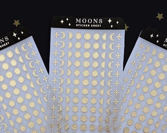 Moon Phases Planner Sticker Sheet