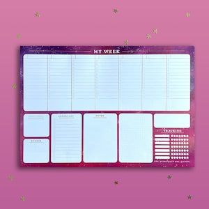 Desktop Weekly Planner Notepad