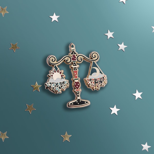 Libra Zodiac Pin