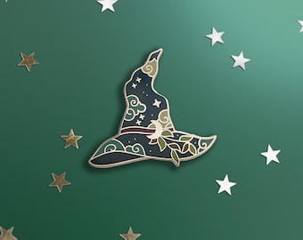 Witches Hat Pin - Green