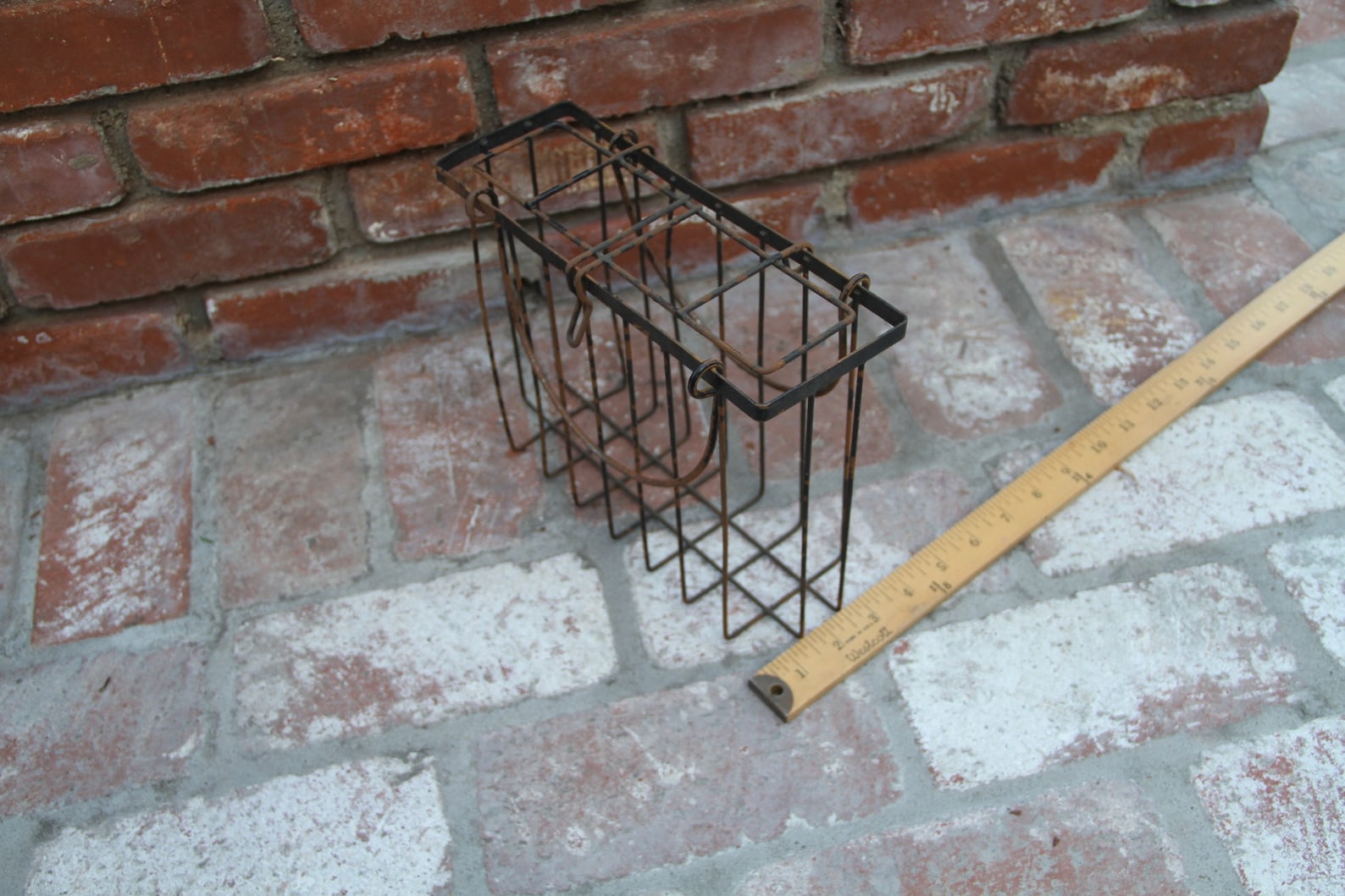 Vintage Metal Mailbox/letter Holder Etsy