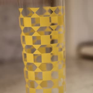 Transferware Modern Glas Gul 6 x 2,75