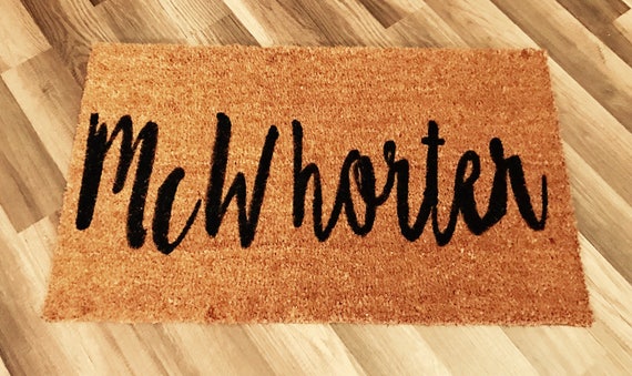 Personalized Coir Doormat Etsy